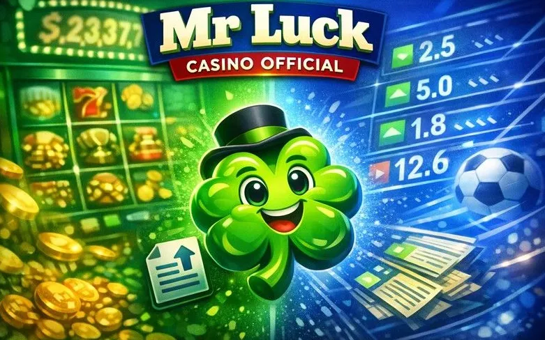 Mr Luck casino mobile app hero banner