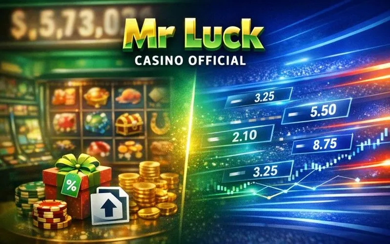 Mr Luck Casino games lobby banner