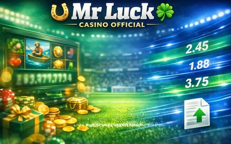 Mr Luck Casino home page hero banner